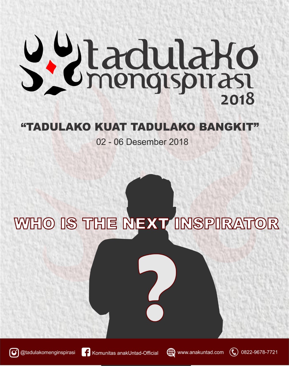 Pendaftaran Calon Inspirator Tadulako Menginspirasi 2018, Dibuka!